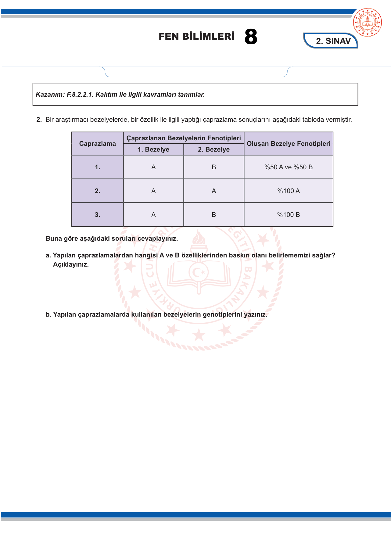 Fen Bilimleri sorusu 17 — 