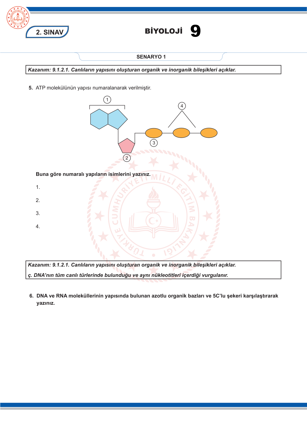 Biyoloji sorusu 16 — 