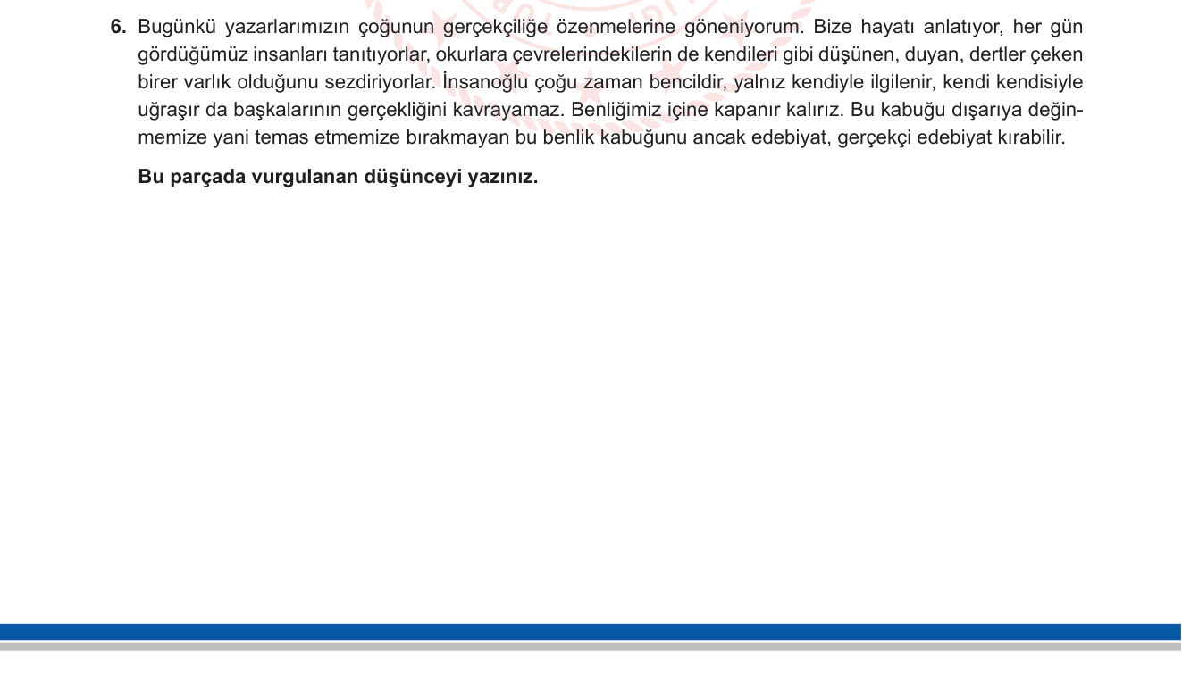Türk Dili ve Edebiyatı sorusu 19 — 