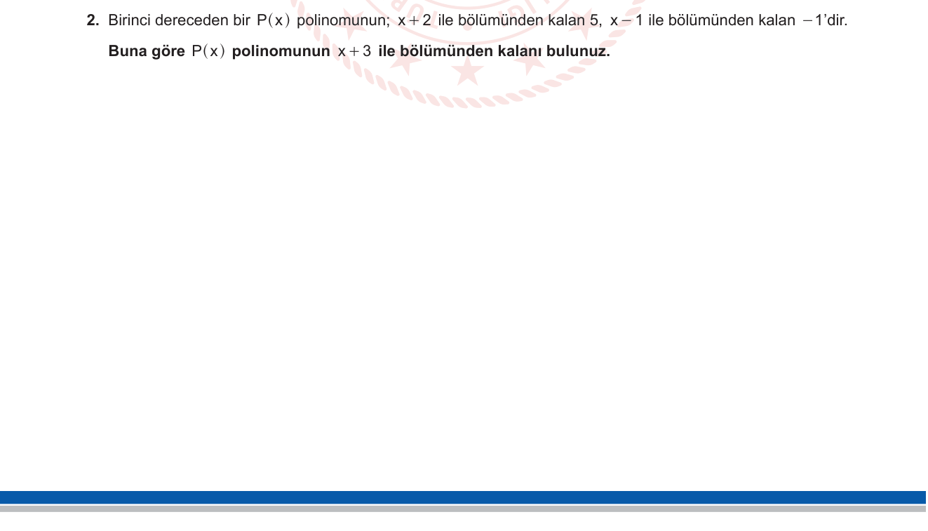 Matematik sorusu 18 — 