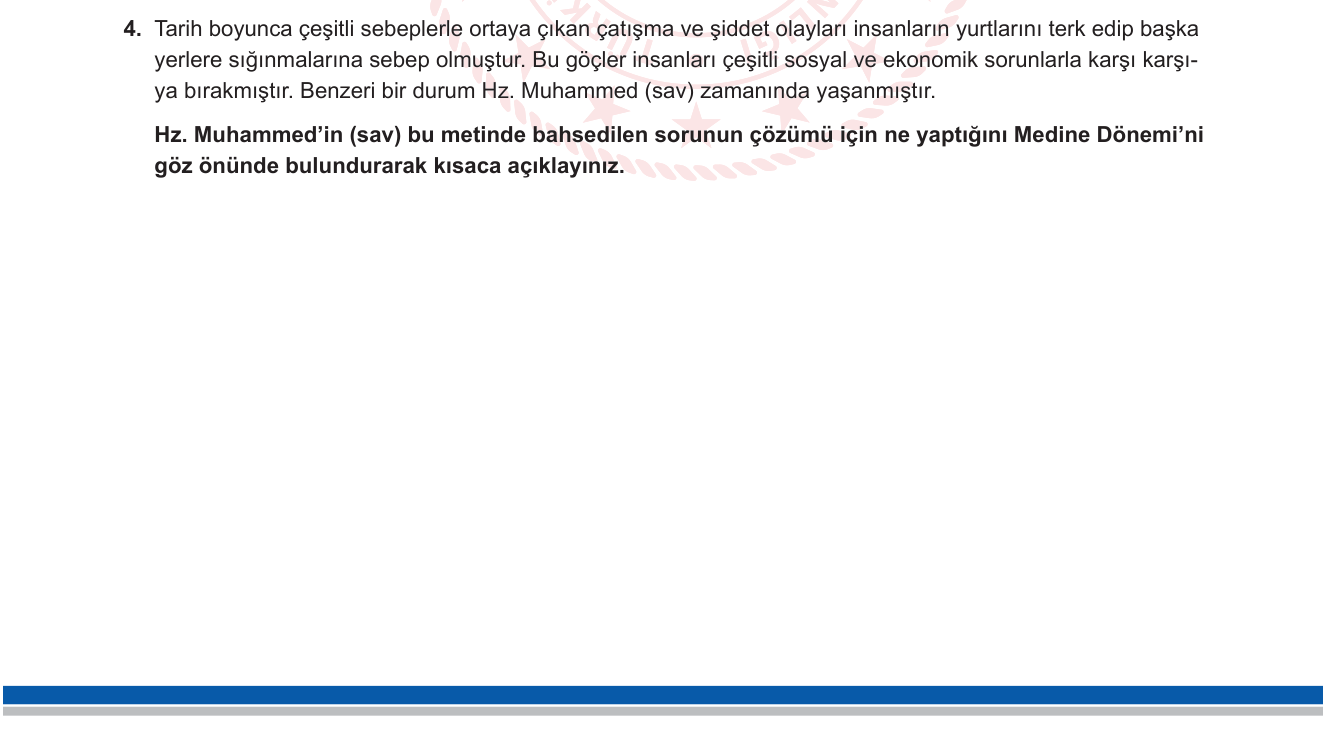 Din Kültürü ve Ahlak Bilgisi sorusu 21 — 