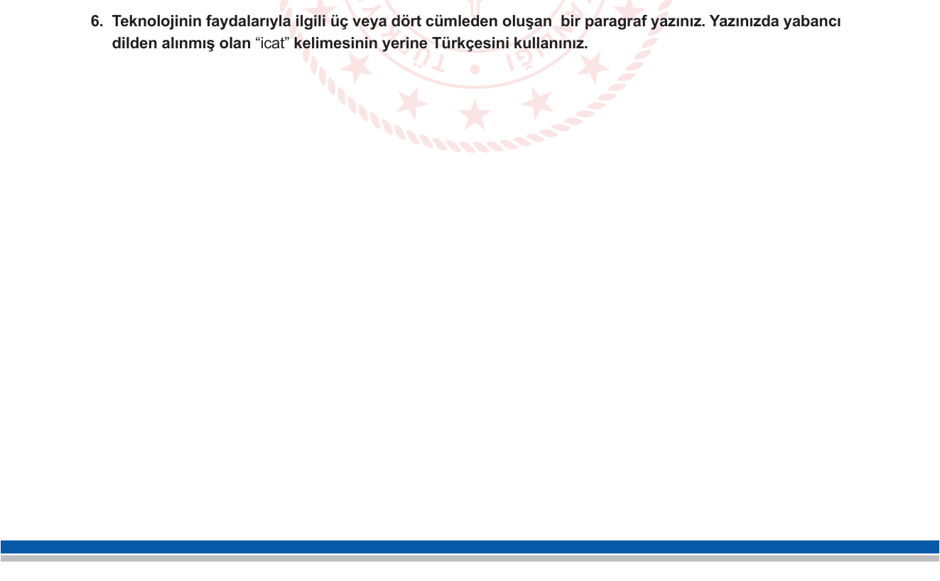 Türkçe sorusu 5 — 