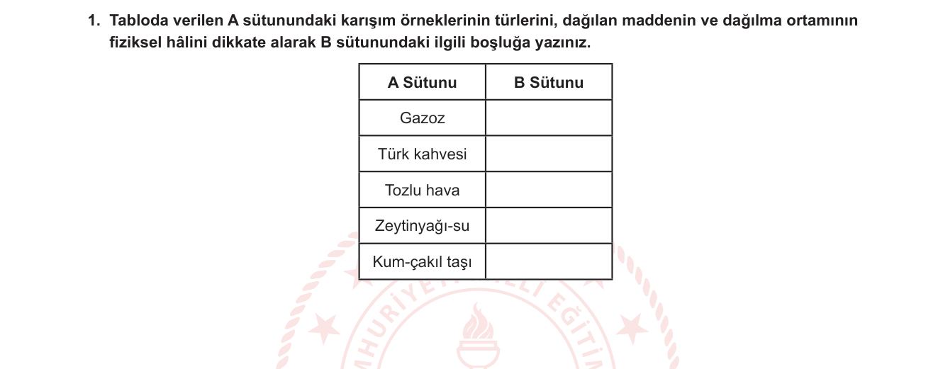 Kimya sorusu 9 — 