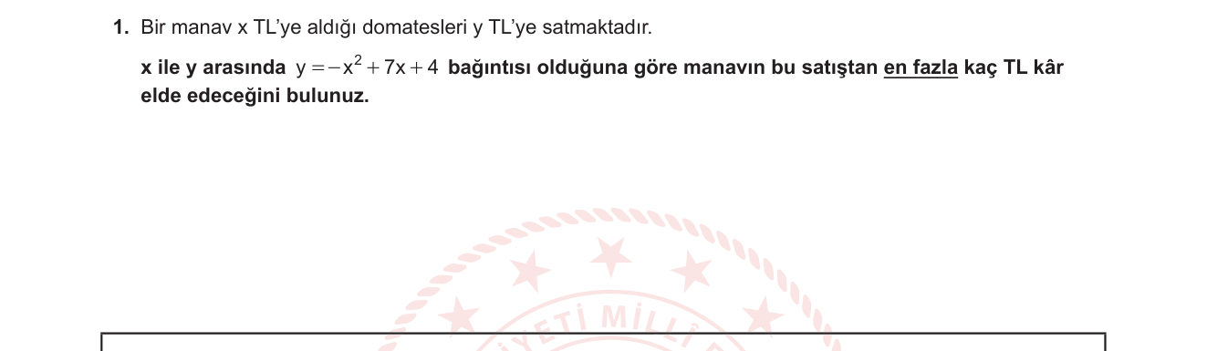 Matematik sorusu 20 — 