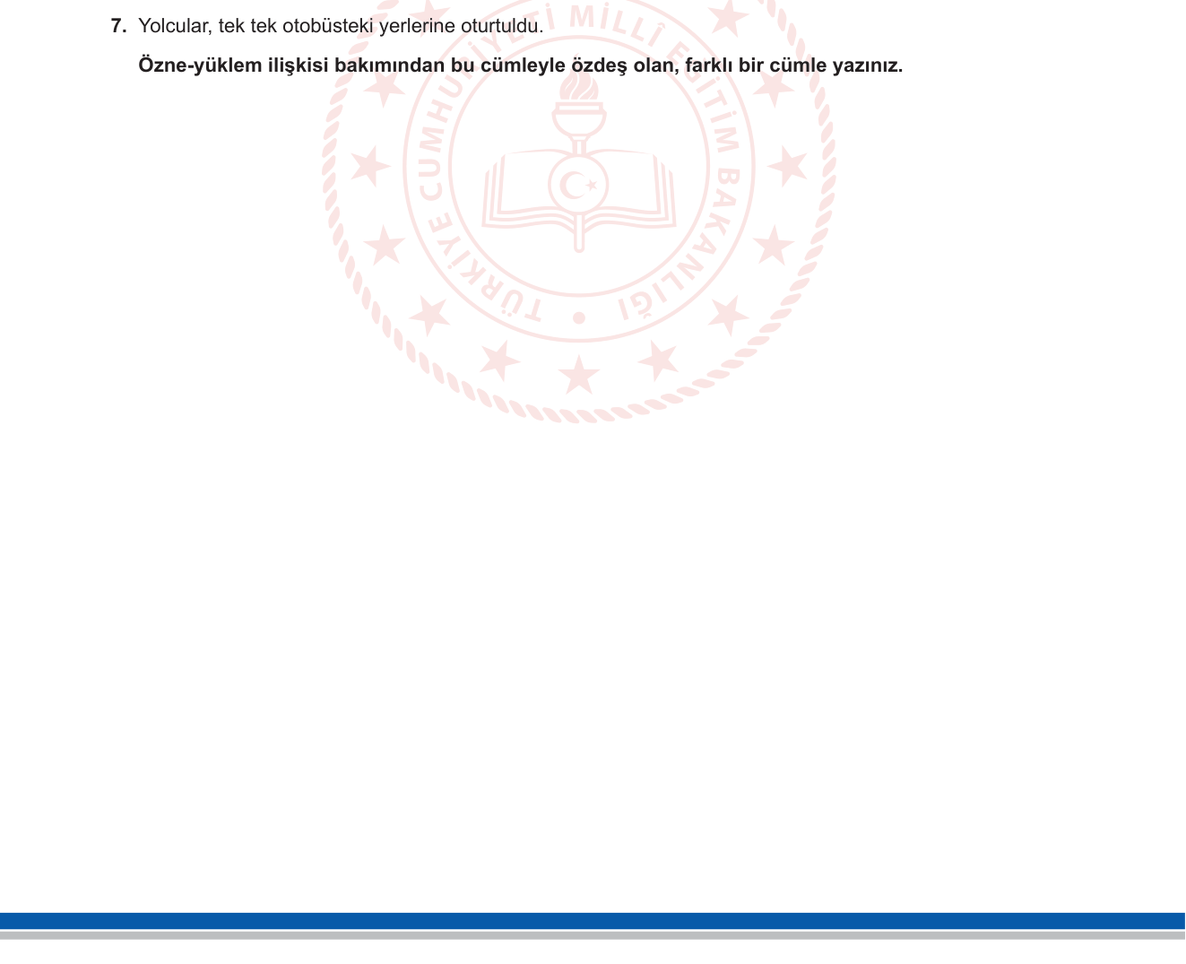 Türkçe sorusu 36 — 
