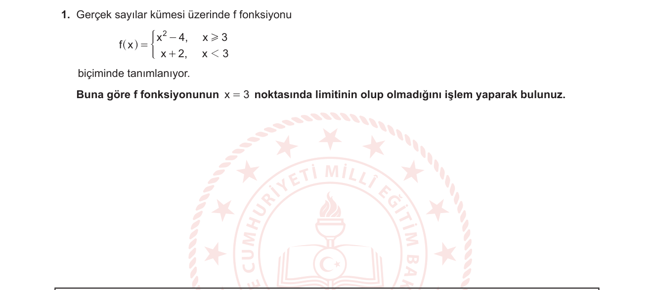 Matematik sorusu 1 — 
