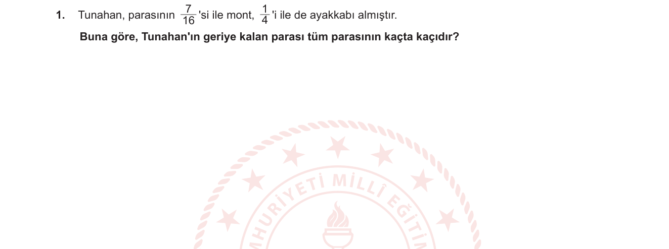Matematik sorusu 16 — 