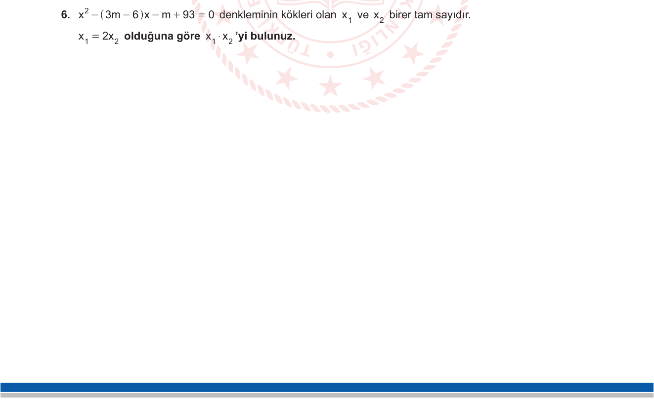 Matematik sorusu 22 — 
