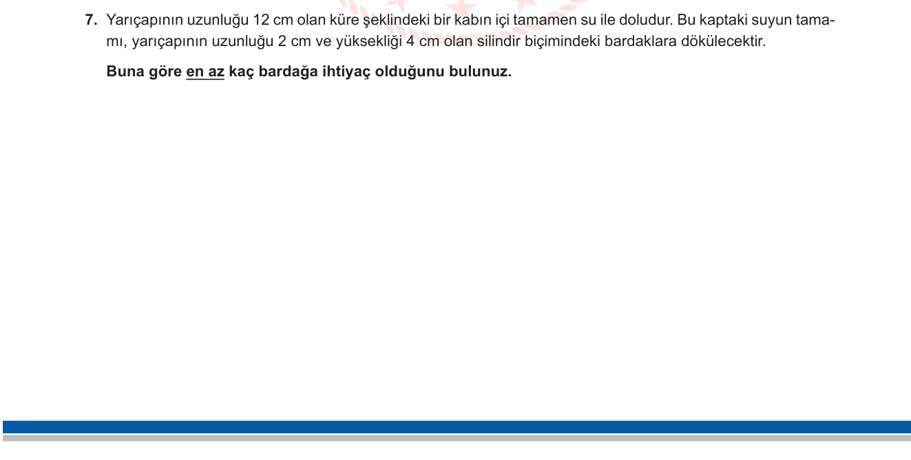 Matematik sorusu 31 — 