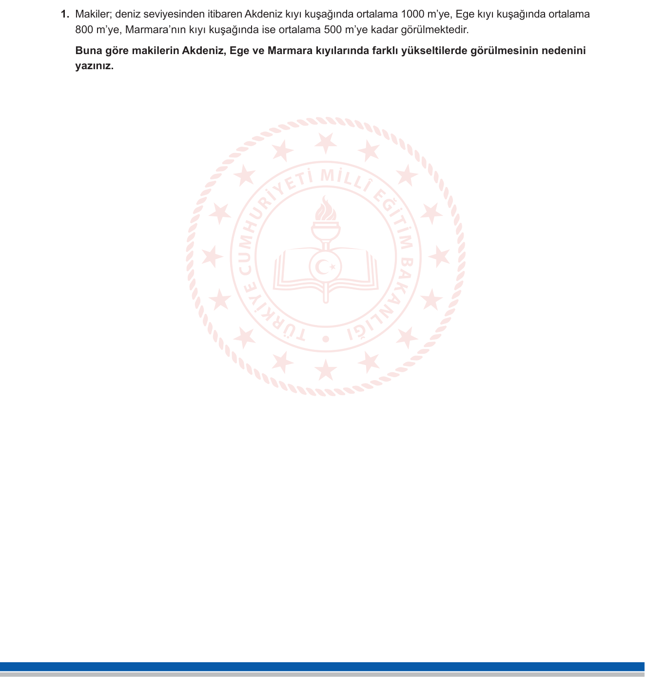 Coğrafya sorusu 12 — 