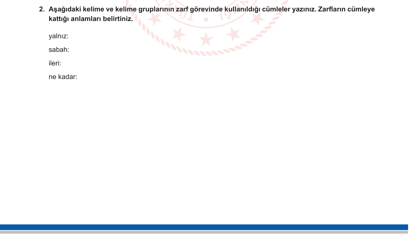 Türkçe sorusu 15 — 