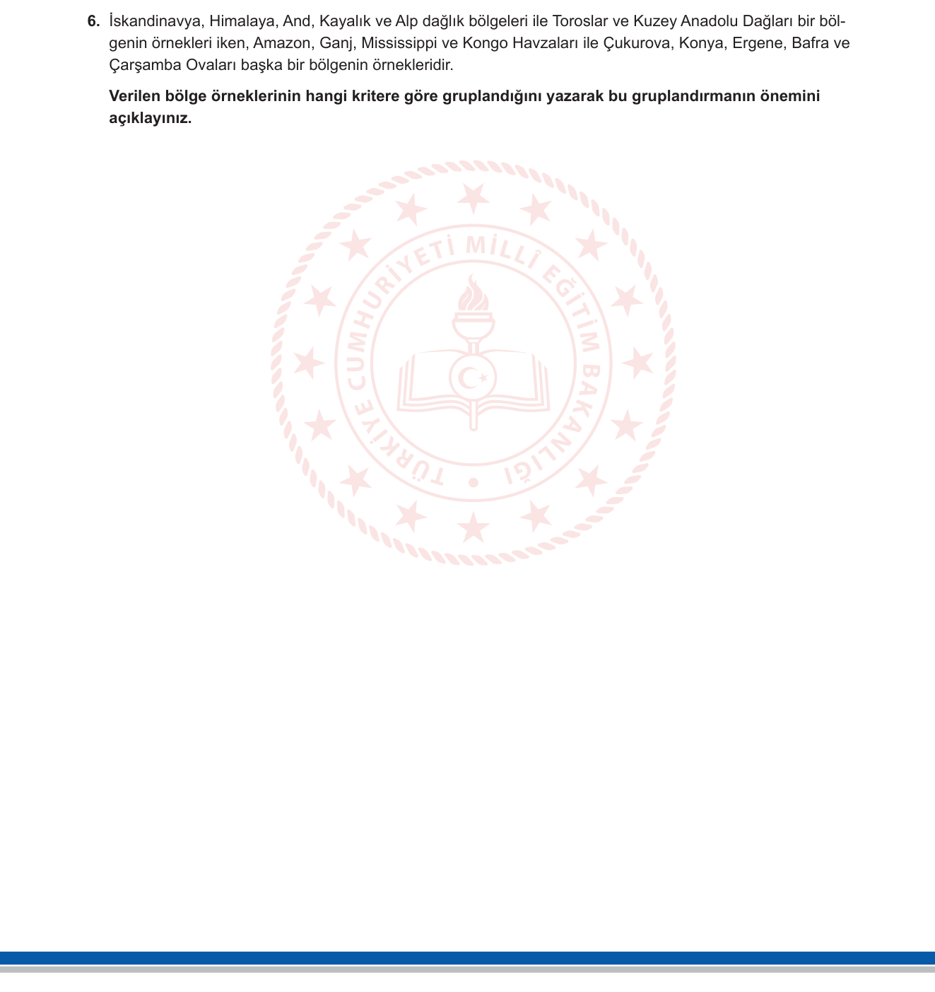Coğrafya sorusu 19 — 