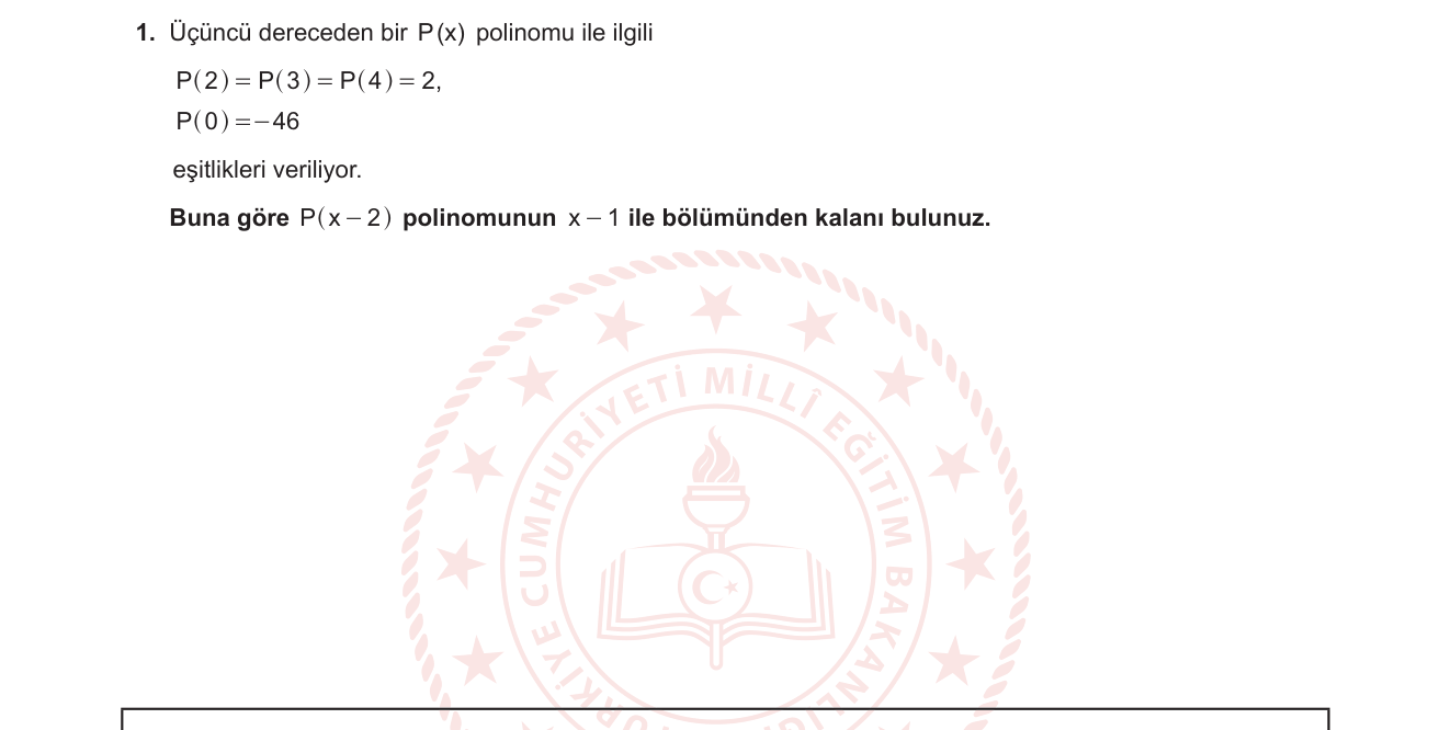 Matematik sorusu 30 — 
