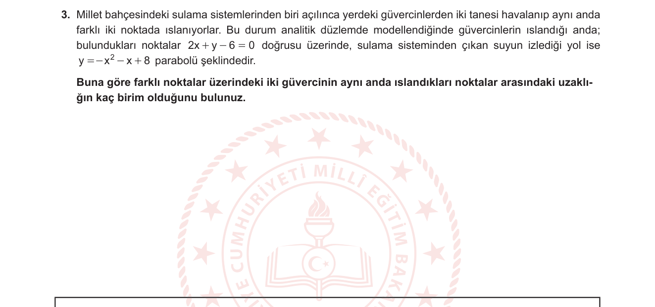 Matematik sorusu 46 — 