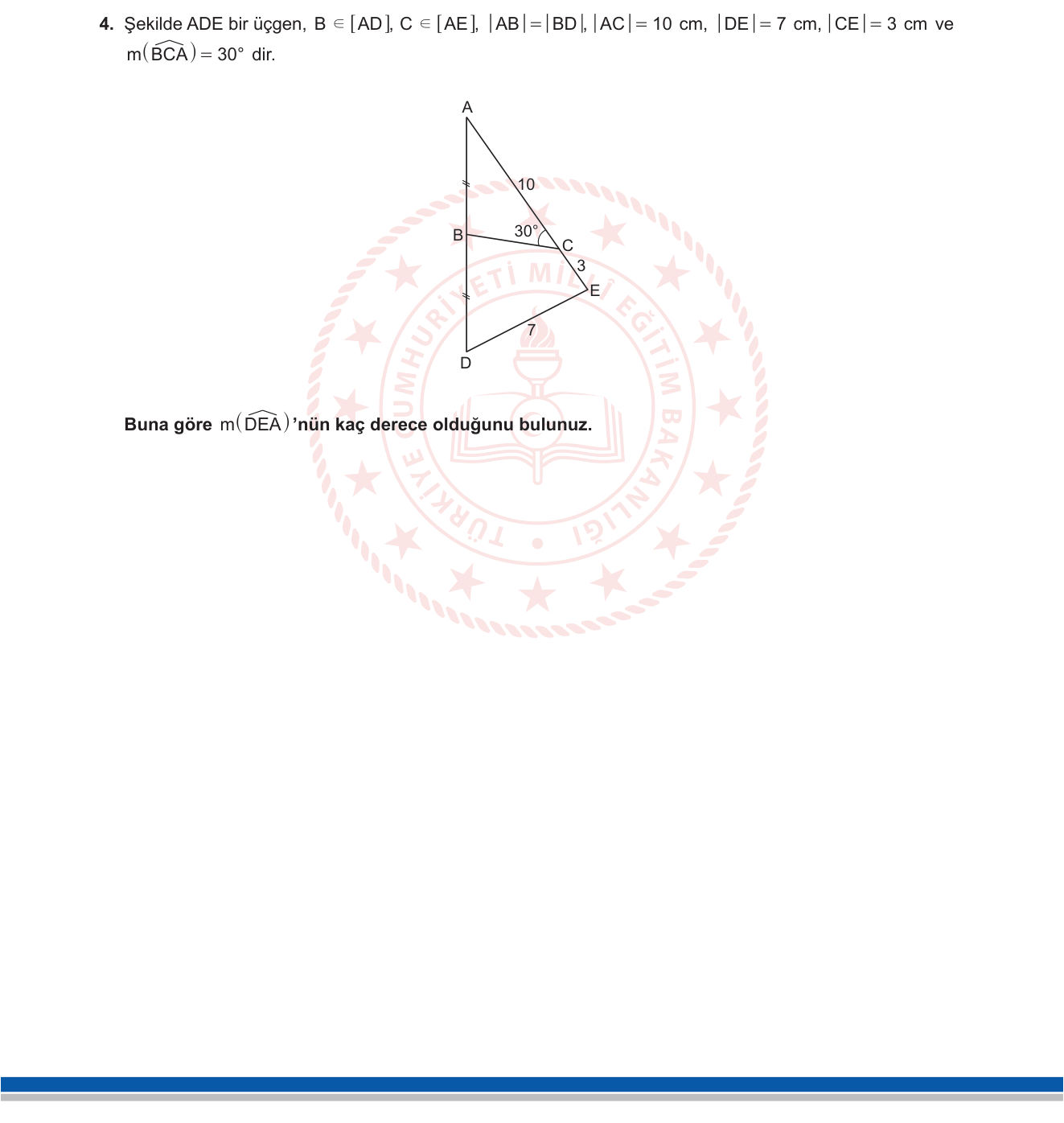 Matematik sorusu 4 — 
