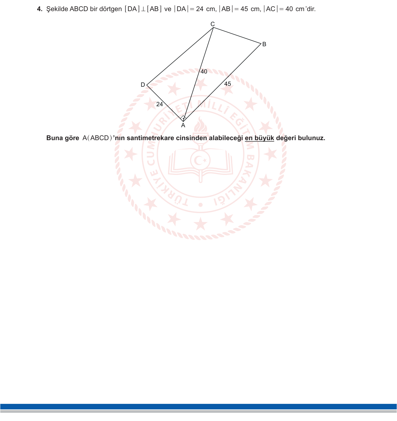 Matematik sorusu 51 — 