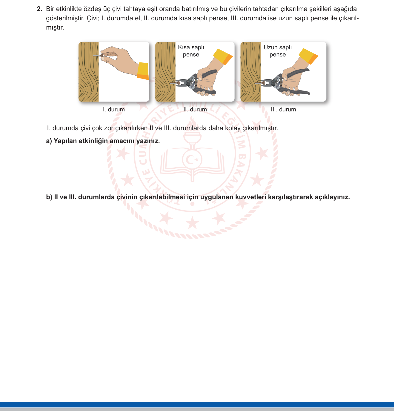 Fen Bilimleri sorusu 9 — 