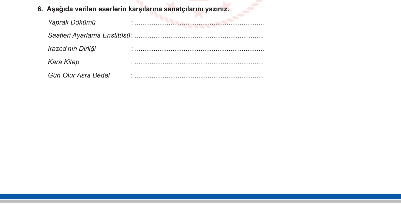 Türk Dili ve Edebiyatı sorusu 15 — 