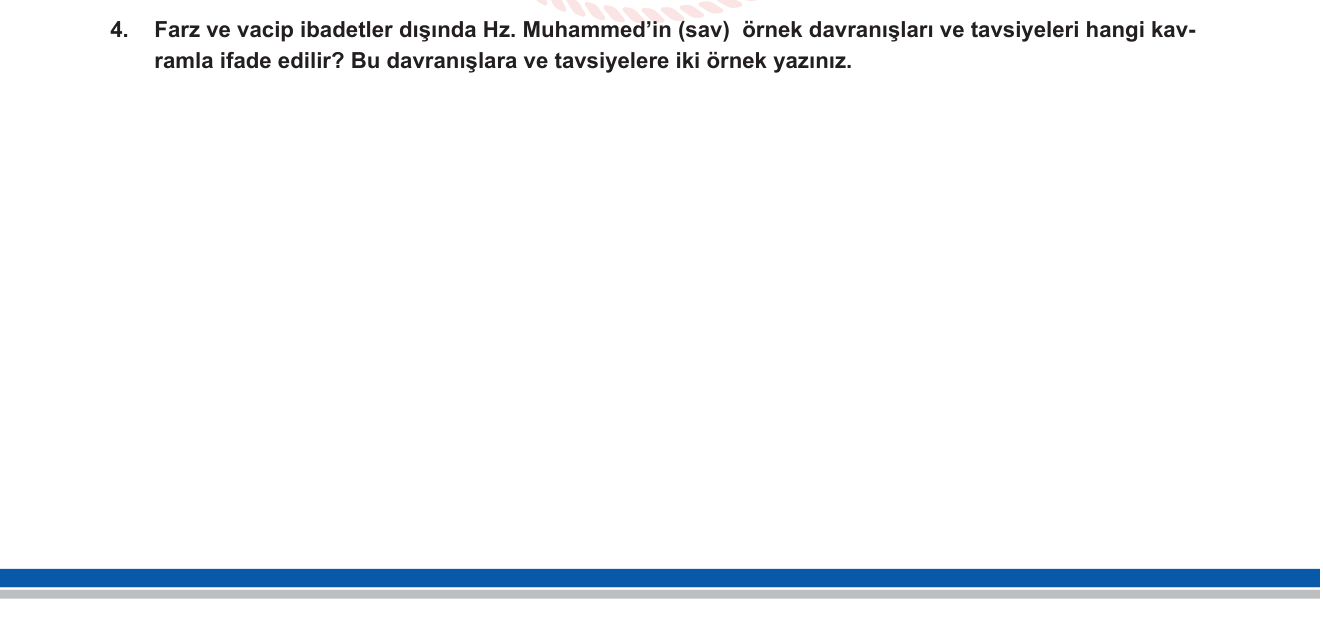 Din Kültürü ve Ahlak Bilgisi sorusu 4 — 
