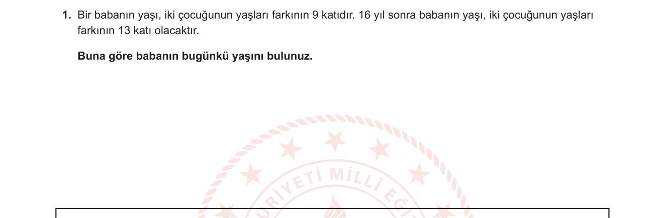 Matematik sorusu 8 — 
