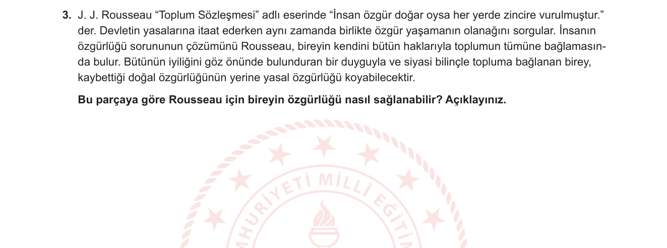 Felsefe sorusu 9 — 