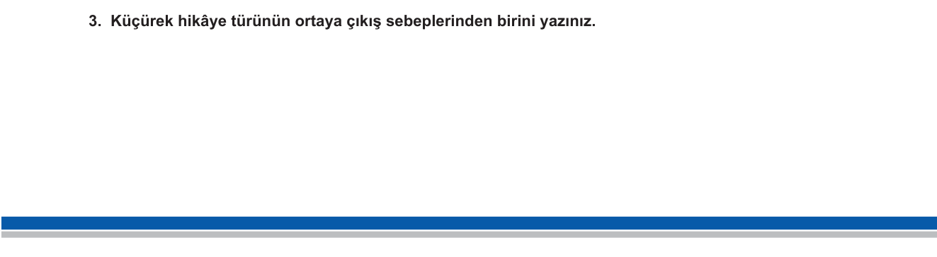 Türk Dili ve Edebiyatı sorusu 12 — Küçürek hikaye — tanımı, özellikleri, ortaya çıkışı (12. sınıf Türk Dili ve Edebiyatı)