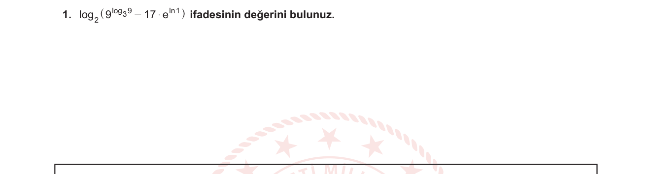 Matematik sorusu 16 — Logaritma — İç İçe Logaritma ve Üslü İfadeler (12. Sınıf)