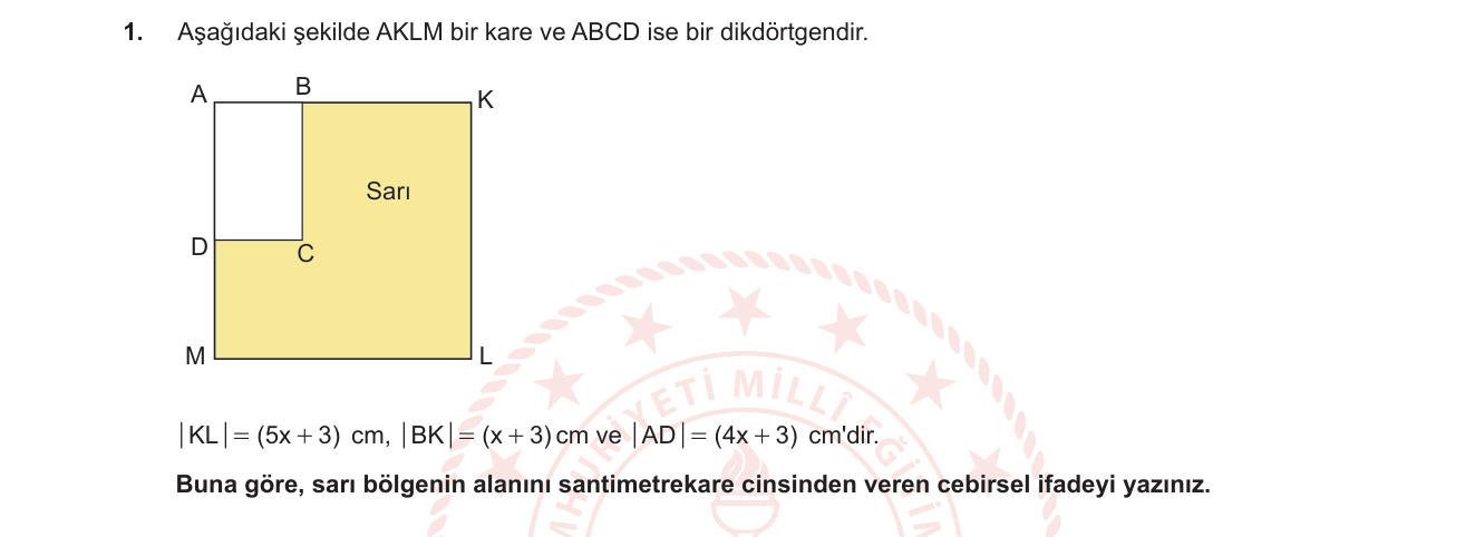 Matematik sorusu 20 — 