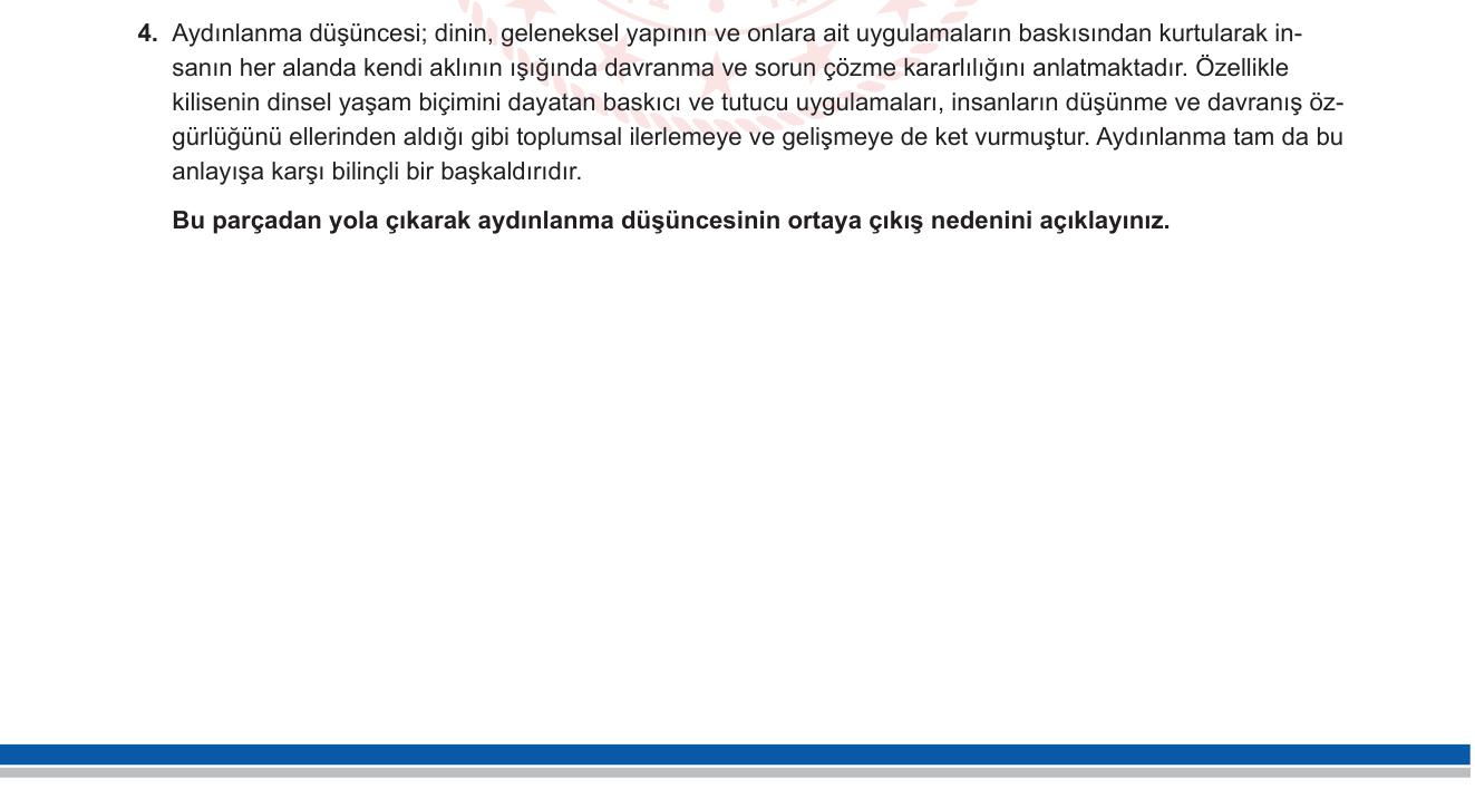 Felsefe sorusu 4 — 