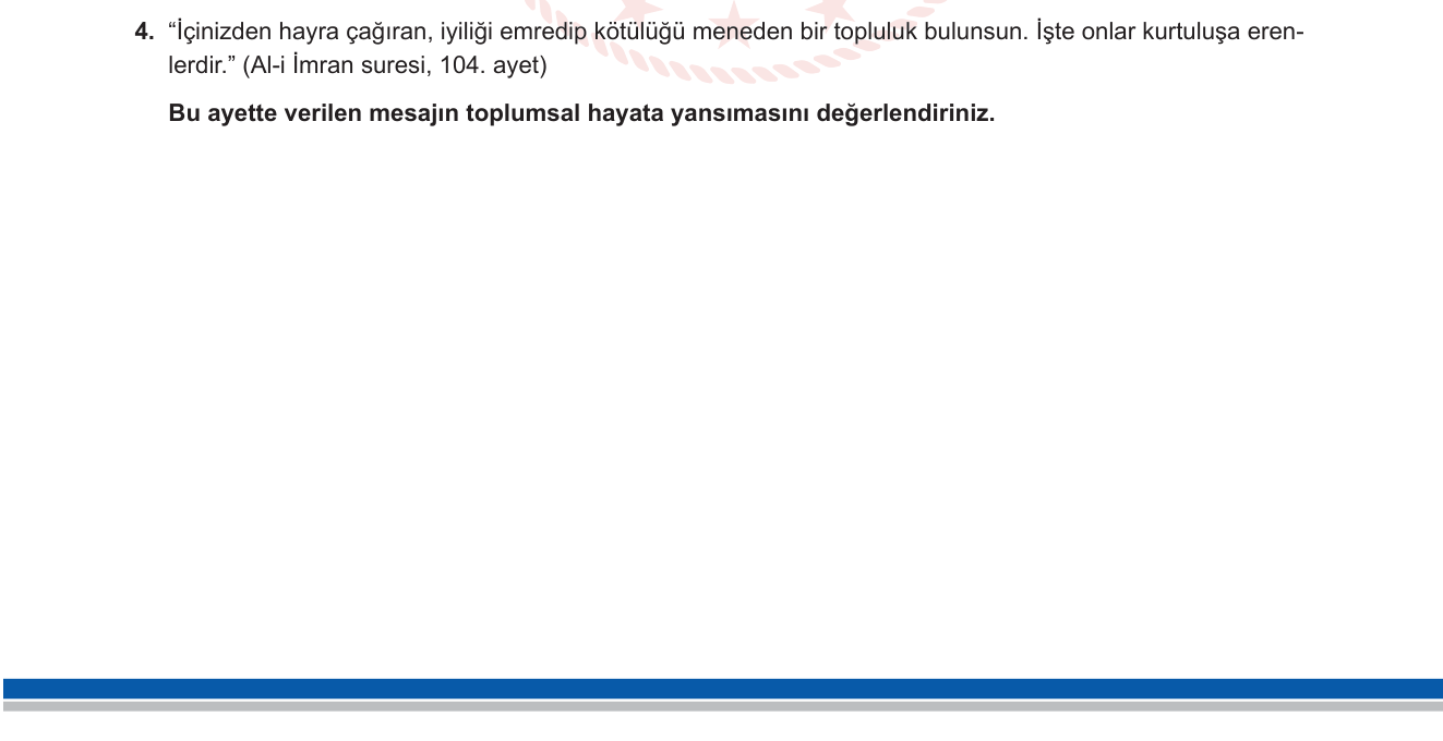 Din Kültürü ve Ahlak Bilgisi sorusu 14 — 