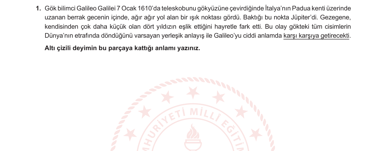 Türkçe sorusu 14 — 