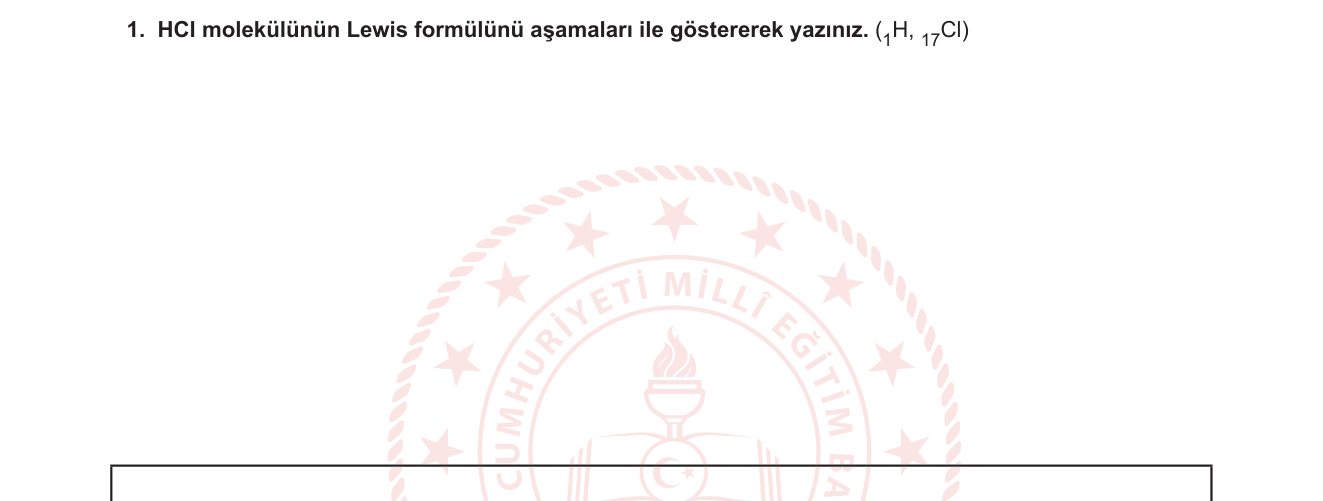 Kimya sorusu 1 — 