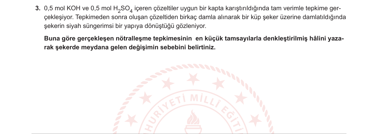 Kimya sorusu 34 — 