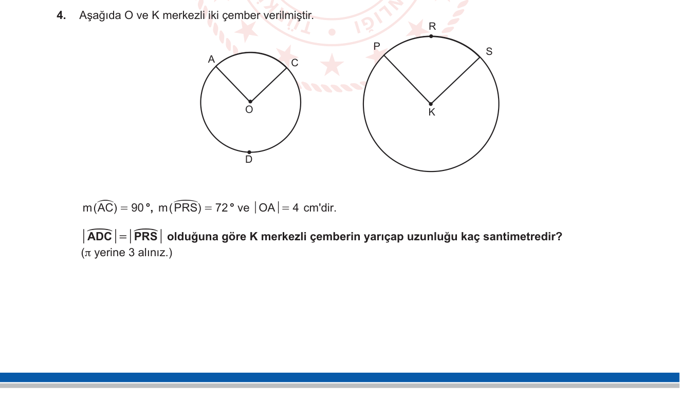 Matematik sorusu 25 — 