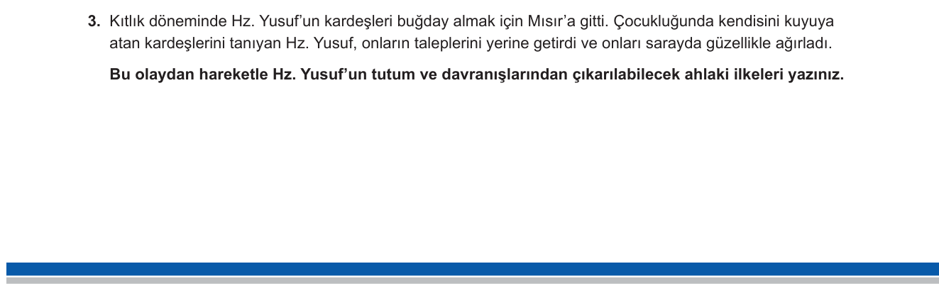 Din Kültürü ve Ahlak Bilgisi sorusu 13 — 