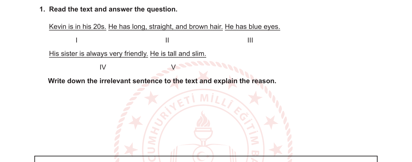 İngilizce sorusu 7 — Reading Comprehension — Irrelevant Sentence / Text Coherence (Metin Bütünlüğü)