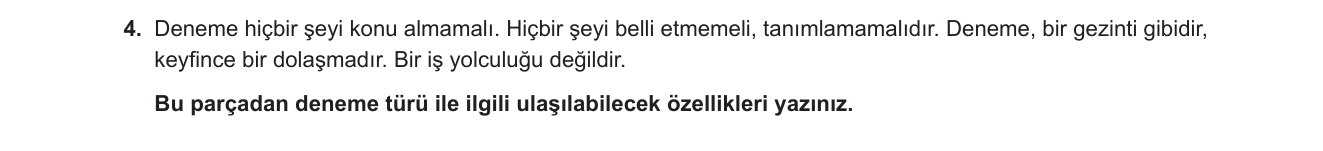 Türk Dili ve Edebiyatı sorusu 8 — 