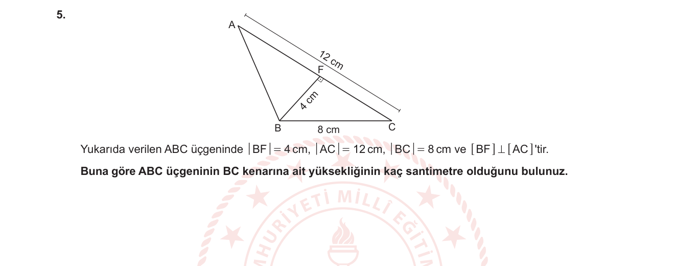 Matematik sorusu 4 — 