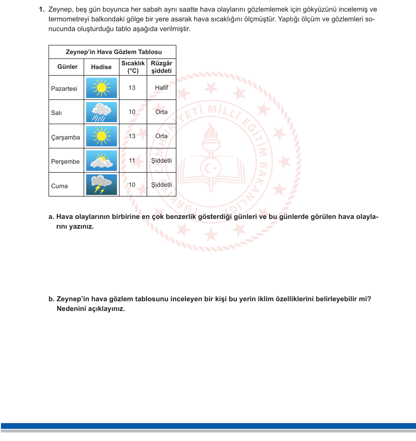 Coğrafya sorusu 1 — 
