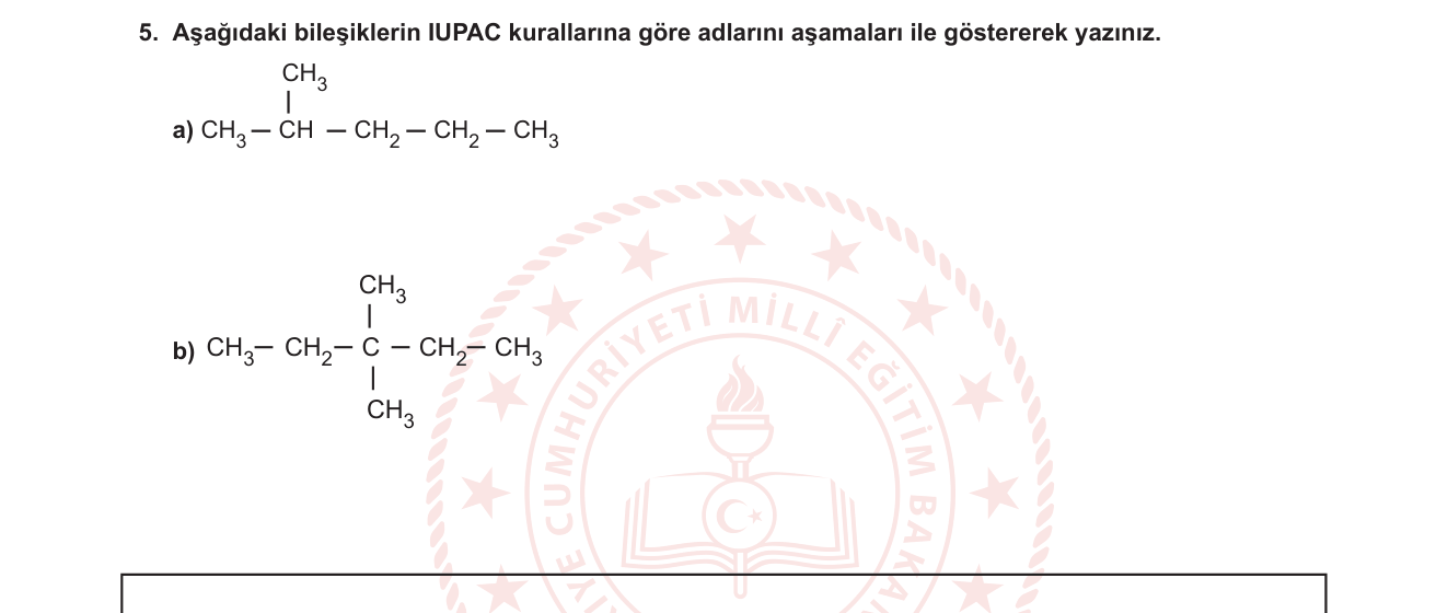 Kimya sorusu 5 — 