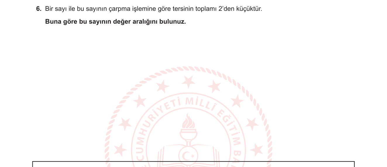 Matematik sorusu 6 — 