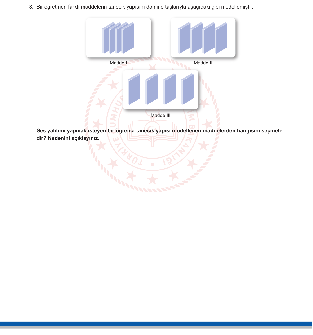 Fen Bilimleri sorusu 8 — 