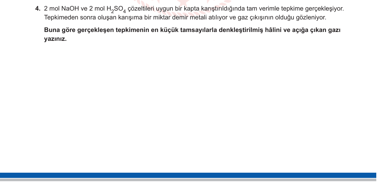 Kimya sorusu 26 — 