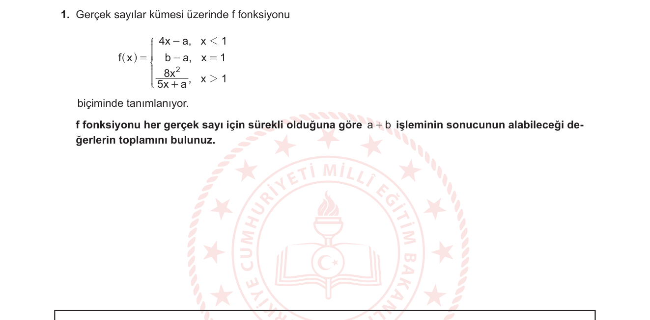 Matematik sorusu 23 — 