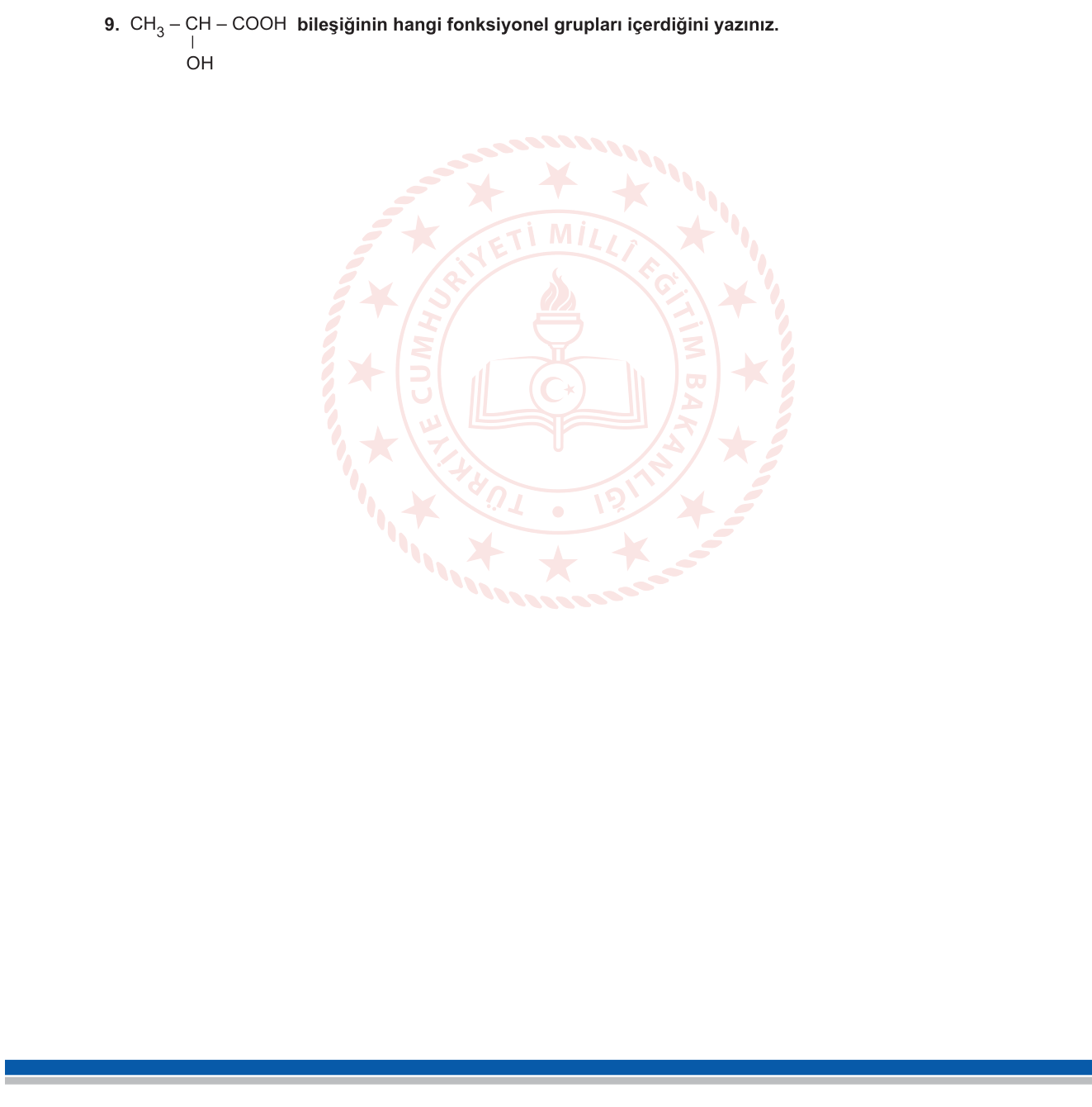 Kimya sorusu 9 — 
