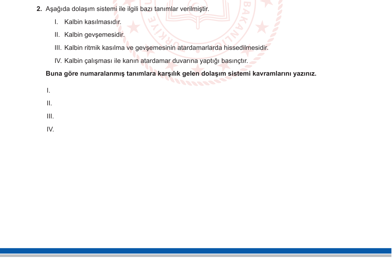 Biyoloji sorusu 19 — 