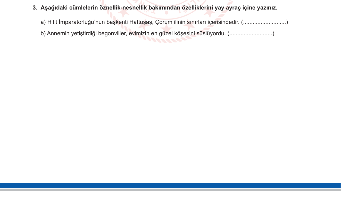 Türkçe sorusu 20 — 