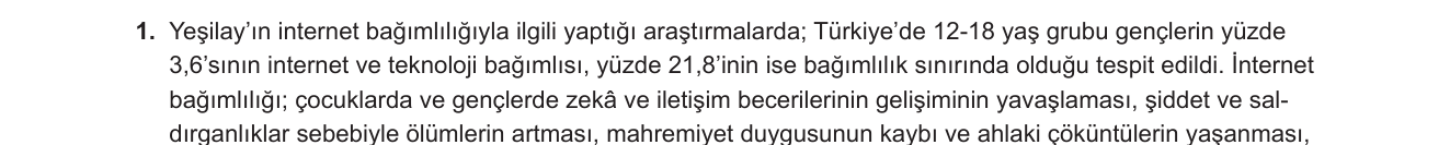 Din Kültürü ve Ahlak Bilgisi sorusu 5 — 