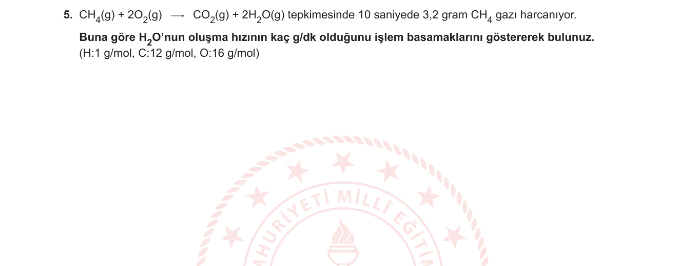 Kimya sorusu 12 — 