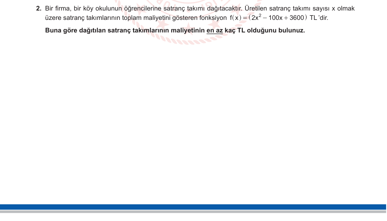 Matematik sorusu 33 — 